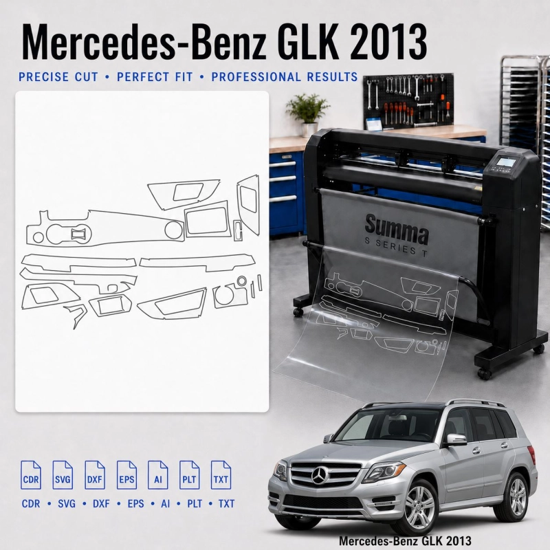 Dima di taglio interni Mercedes Benz Glk 2013 per PPF e wrapping