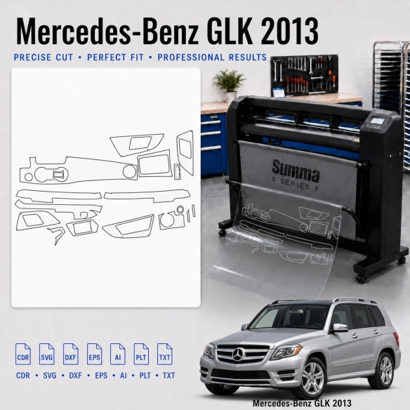 Dima di taglio interni Mercedes Benz Glk 2013 per PPF e wrapping