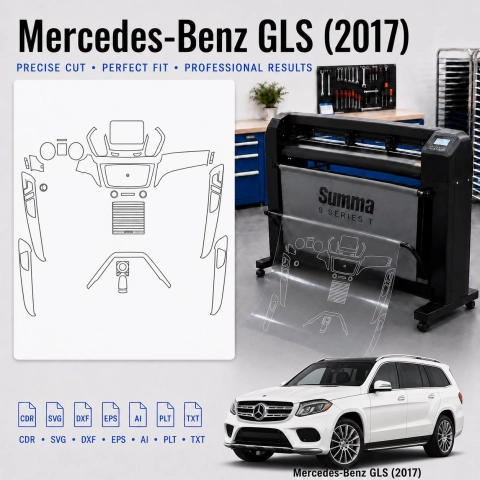 Dima di taglio interni Mercedes Benz Gls 2017 per PPF e wrapping