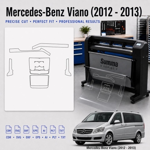 Dima di taglio interni Mercedes Benz Viano 2012 2013 per PPF e wrapping