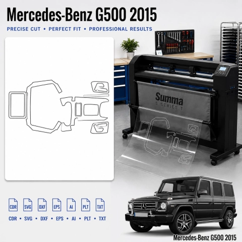 Dima di taglio interni Mercedes Benz G500 2015 per PPF e wrapping