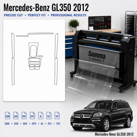 Dima di taglio interni Mercedes Benz Gl350 2012 per PPF e wrapping