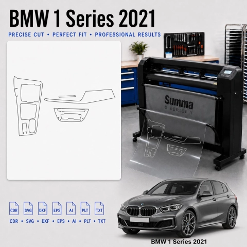 Dima di taglio interni BMW 1 Series 2021 per PPF e wrapping