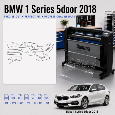 Dima di taglio interni BMW 1 Series 5Door 2018 per PPF e wrapping