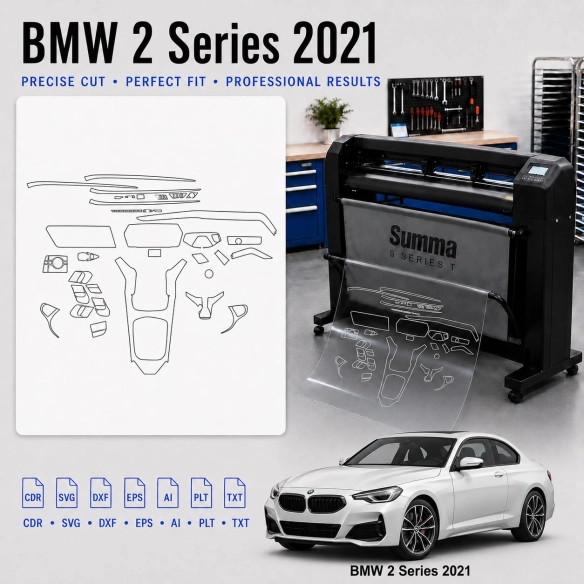 Dima di taglio interni BMW 2 Series 2021 per PPF e wrapping