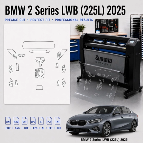 Dima di taglio interni BMW 2 Series Lwb 225L 2025 per PPF e wrapping