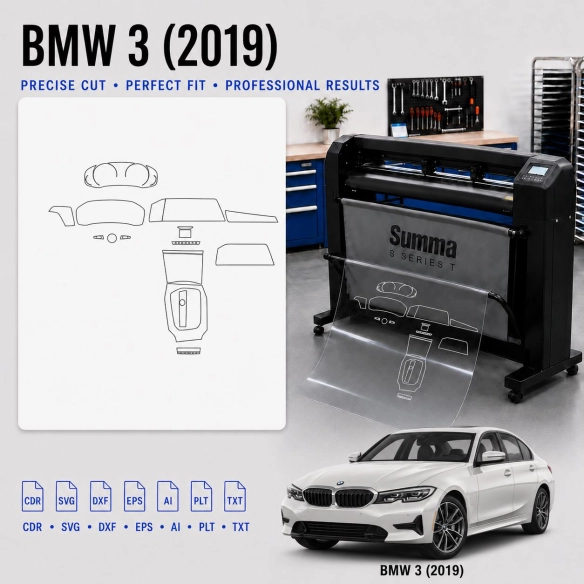 Dima di taglio interni BMW 3 2019 per PPF e wrapping