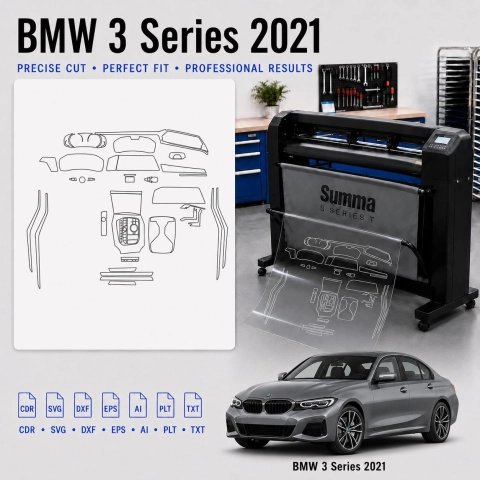 Dima di taglio interni BMW 3 Series 2021 per PPF e wrapping