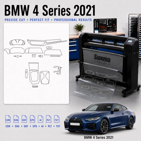 Dima di taglio interni BMW 4 Series 2021 per PPF e wrapping