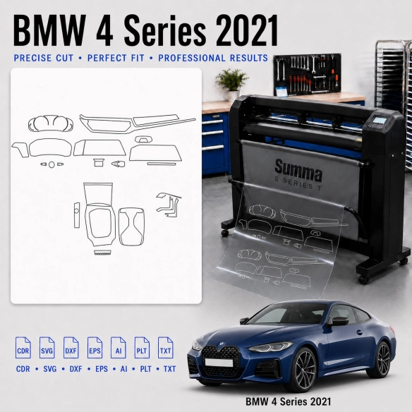 Dima di taglio interni BMW 4 Series 2021 per PPF e wrapping