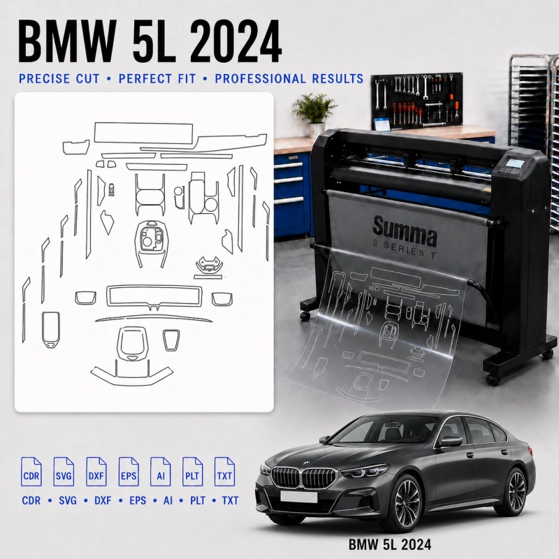 Dima di taglio interni BMW 5L 2024 per PPF e wrapping