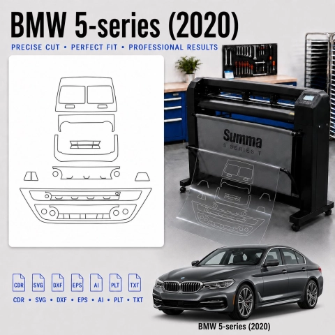 Dima di taglio interni BMW 5 Series 2020 per PPF e wrapping
