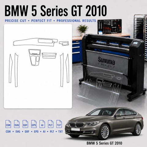 Dima di taglio interni BMW 5 Series GT 2010 per PPF e wrapping