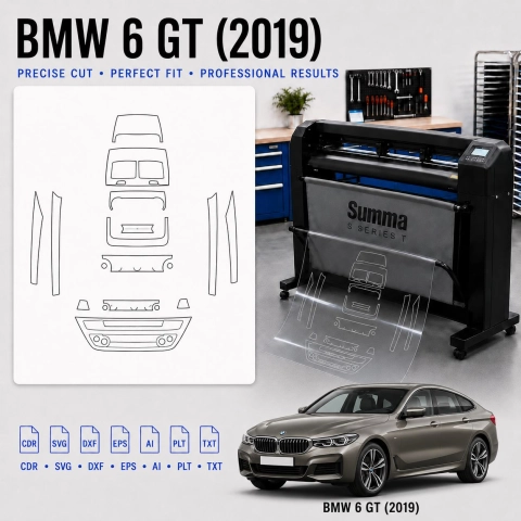 Dima di taglio interni BMW 6 GT 2019 per PPF e wrapping