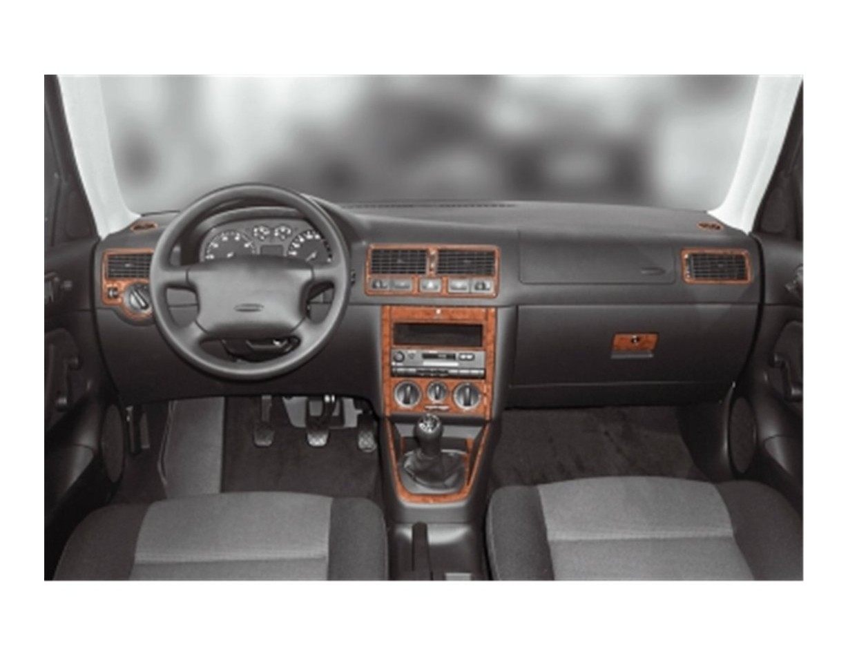 Volkswagen Golf IV 10.97 - 09.03 Kit Rivestimento Cruscotto all'interno del veicolo Cruscotti personalizzati 15-Decori