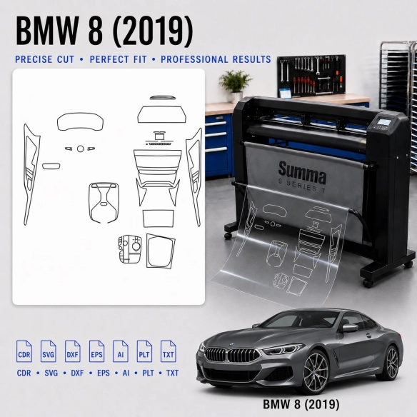 Dima di taglio interni BMW 8 2019 per PPF e wrapping