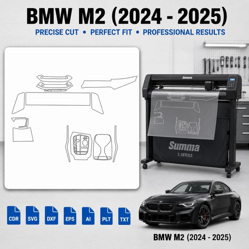 Dima di taglio interni BMW M2 2024 2025 per PPF e wrapping