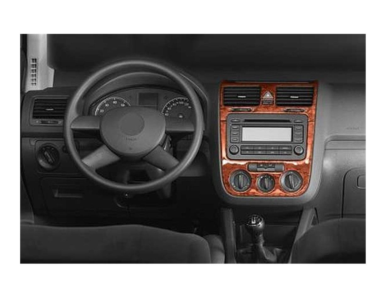 Volkswagen Golf V Jetta 10.03 - 10.08 A-AC Kit Rivestimento Cruscotto all'interno del veicolo Cruscotti personalizzati 3-Decori