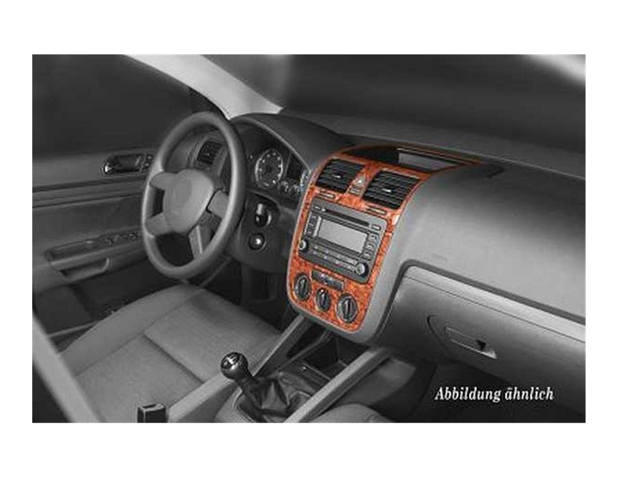 Volkswagen Golf V Jetta 10.03 - 10.08 A-AC Kit Rivestimento Cruscotto all'interno del veicolo Cruscotti personalizzati 3-Decori