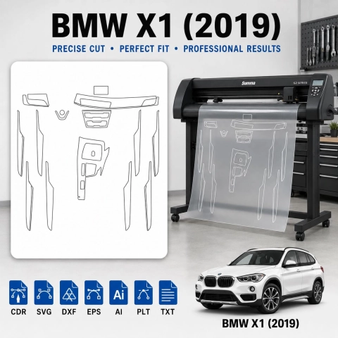Dima di taglio interni BMW X1 2019 per PPF e wrapping