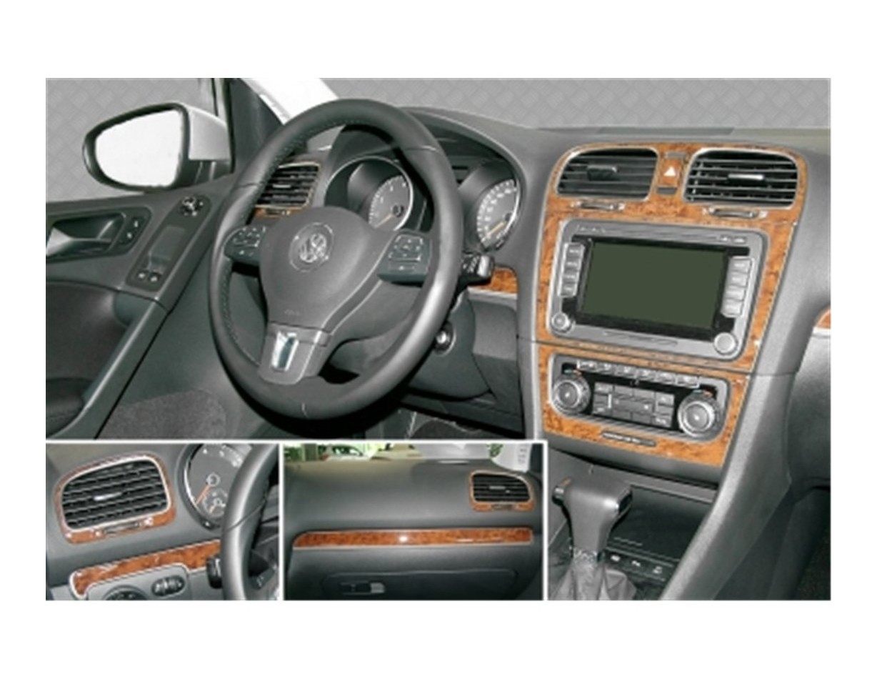 Volkswagen Golf VI 09.2008 Kit Rivestimento Cruscotto all'interno del veicolo Cruscotti personalizzati 15-Decori