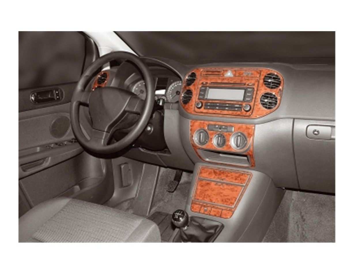 Volkswagen Golf VI Plus 09.2008 Kit Rivestimento Cruscotto all'interno del veicolo Cruscotti personalizzati 19-Decori