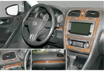 Volkswagen Jetta 01.2010 Kit Rivestimento Cruscotto all'interno del veicolo Cruscotti personalizzati 16-Decori