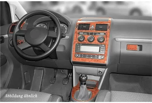 Volkswagen Touran 01.03 - 12.09 Kit Rivestimento Cruscotto all'interno del veicolo Cruscotti personalizzati 11-Decori Volkswagen Touran 01.03 - 12.09 Kit Rivestimento Cruscotto all'interno del veicolo Cruscotti personalizzati 11-Decori