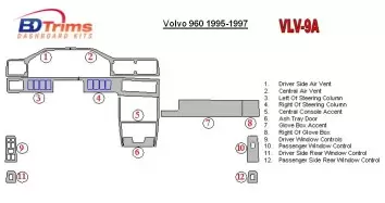 Volvo 960 1995-1997 Full Set Cruscotto BD Rivestimenti interni