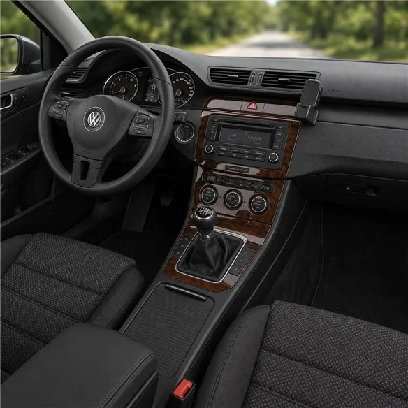 Volkswagen Passat B6 2005+ 2010+ kit cruscotto 3D, 18 pezzi