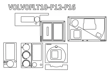 Volvo FL-Series FL10 FLT Kit Rivestimento Cruscotto all'interno del veicolo Cruscotti personalizzati 23-Decori