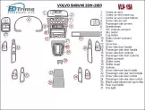 Volvo S40 2001-2003 Full Mascherine sagomate per rivestimento cruscotti 