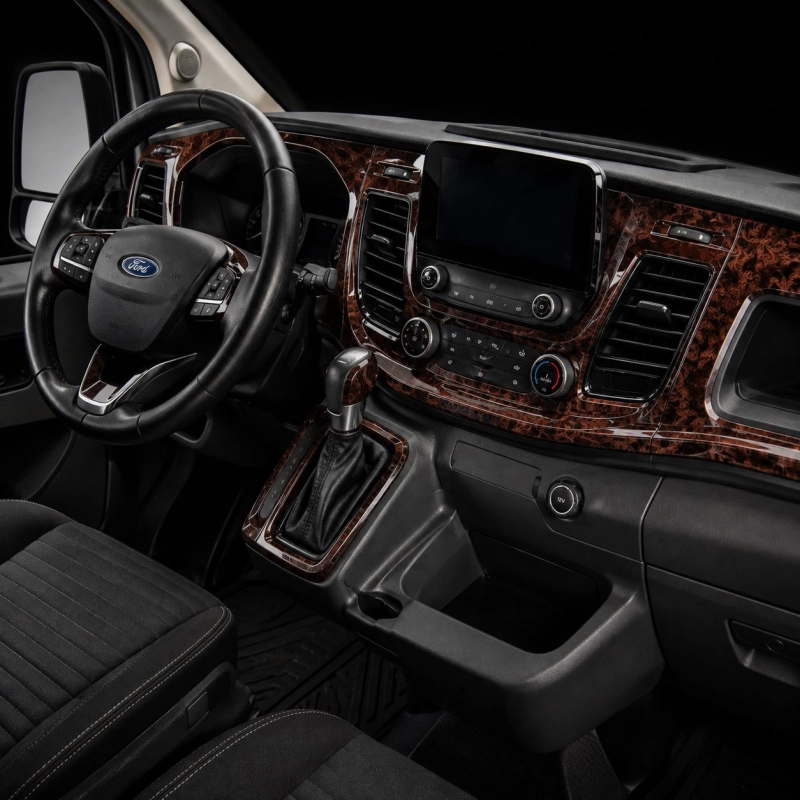Ford New Transit 2020 kit rivestimento cruscotto e interni 3D 27 pezzi