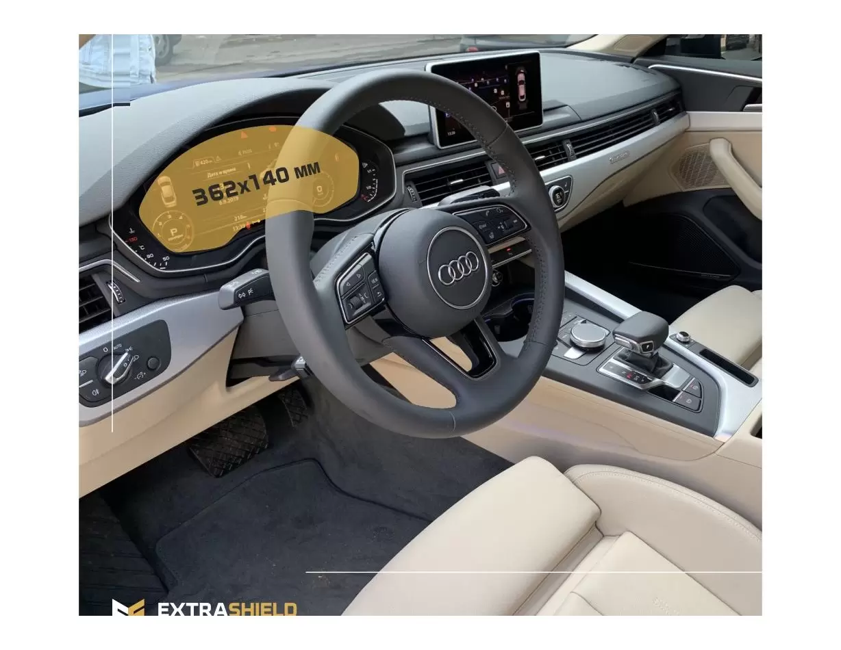 Audi A3 (8Y) 2020 -Presnt. Digital Speedometer Audi virtual cockpit 10,25" Vetro Protettivo HD trasparente di navigazione Protez
