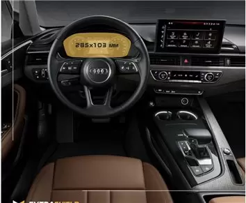 Audi A4 (B9) Pre-facelift 2015 - 2020 Digital Speedometer Analog 12" Vetro Protettivo HD trasparente di navigazione Protezione
