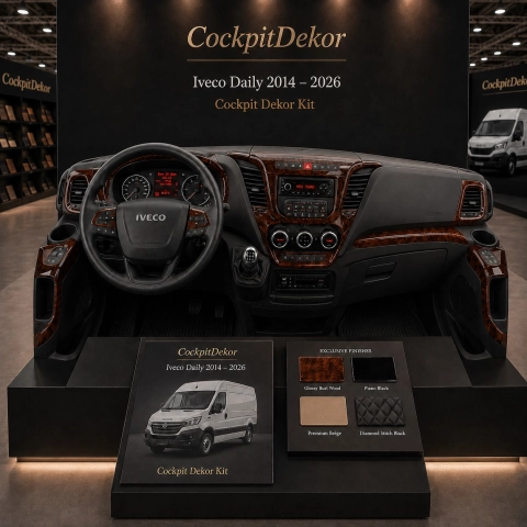 Iveco Daily 2014-in poi kit rivestimento cruscotto e interni 3D 38 pezzi