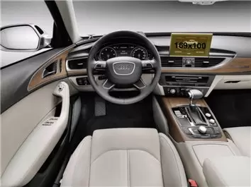 Audi A6 (?8) 2018 - Present Digital Speedometer Audi Virtual Cockpit 12,3" Vetro Protettivo HD trasparente di navigazione Protez
