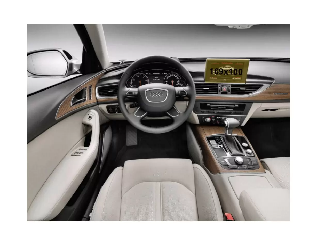 Audi A6 (?8) 2018 - Present Digital Speedometer Audi Virtual Cockpit 12,3" Vetro Protettivo HD trasparente di navigazione Protez