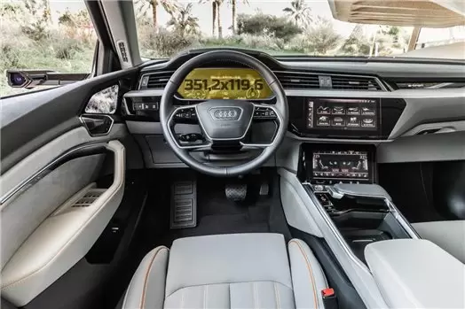 Audi A8 (D5) 2019 - Present Mobile office 7" Vetro Protettivo HD trasparente di navigazione Protezione