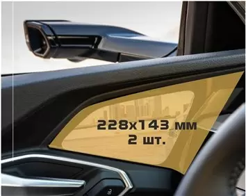 Audi A8 (D5) 2022 - Present Passenger monitors (2pcs,) Vetro Protettivo HD trasparente di navigazione Protezione