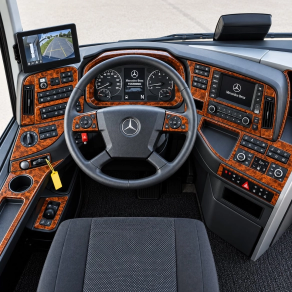 Mercedes-Benz Tourismo 2022 RHD kit rivestimento cruscotto e interni 3D 12 pezzi