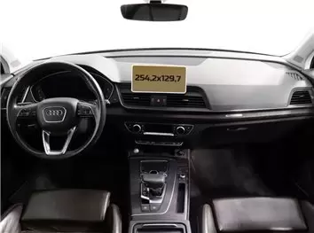 Audi Q5 I (8R) 04.2008 - 08.2012 Full color LCD monitor 6.5" Vetro Protettivo HD trasparente di navigazione Protezione