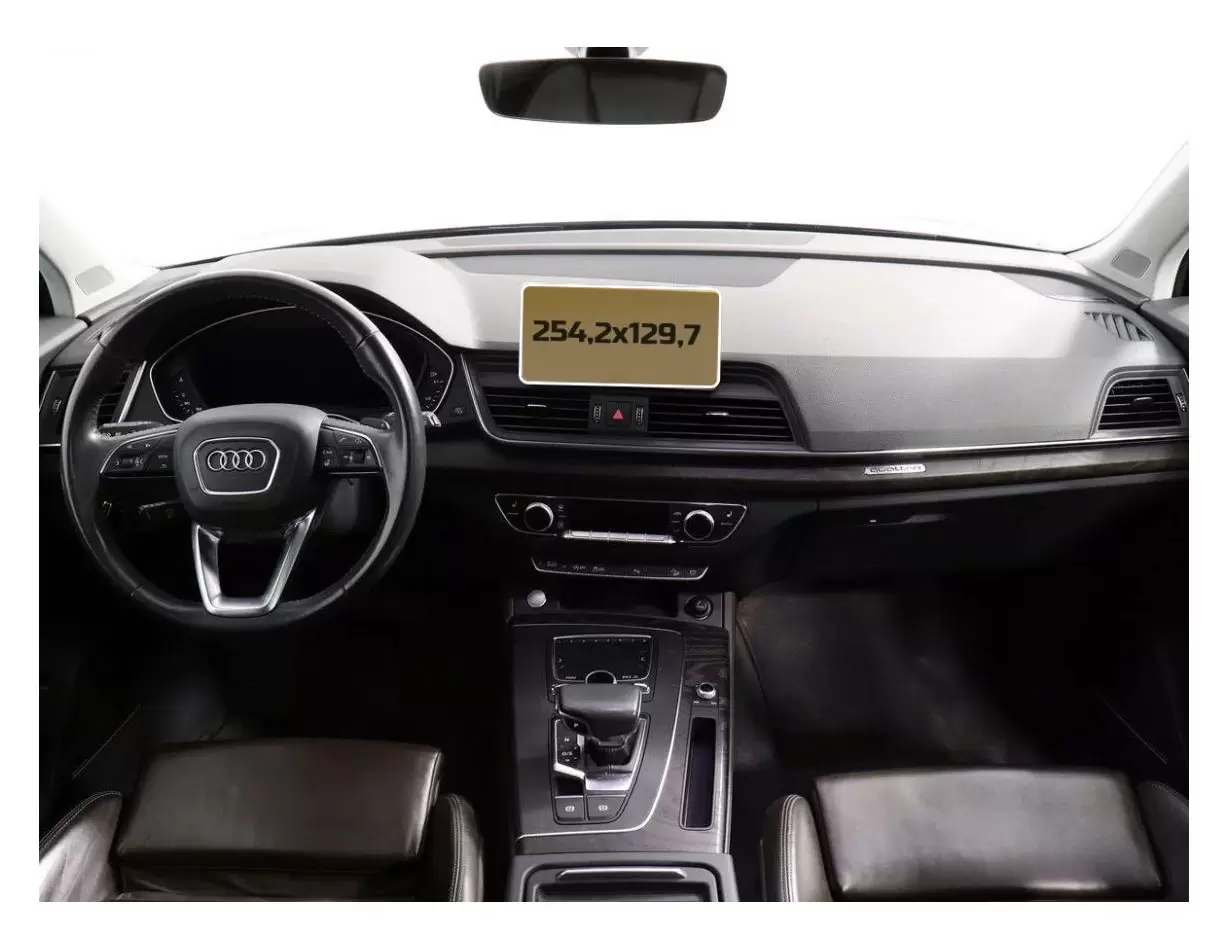 Audi Q5 I (8R) 04.2008 - 08.2012 Full color LCD monitor 6.5" Vetro Protettivo HD trasparente di navigazione Protezione