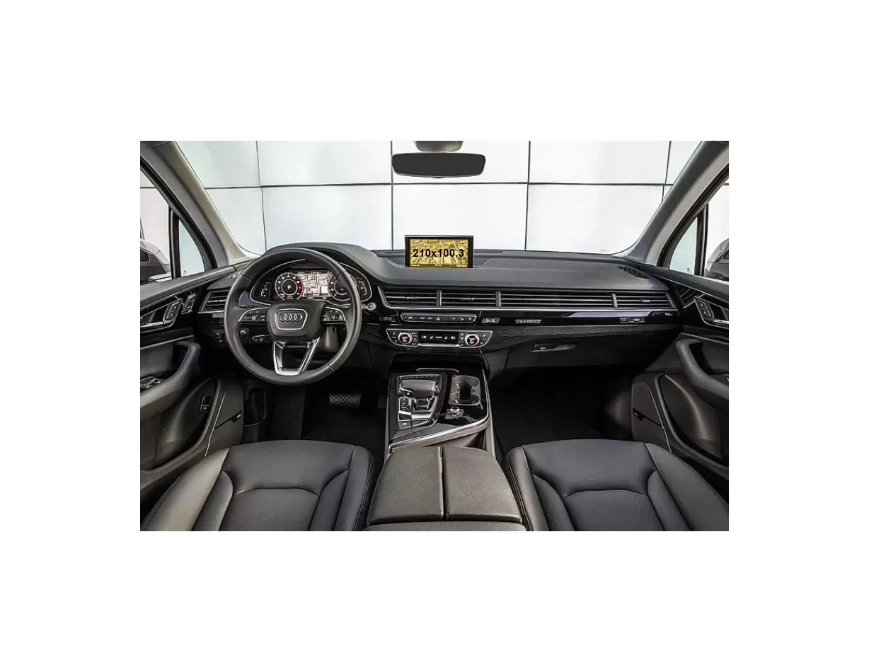 Audi Q5 II (FY) 2021 2020 - Present Digital Speedometer Audi Virtual Cockpit 8,3" Vetro Protettivo HD trasparente di navigazione