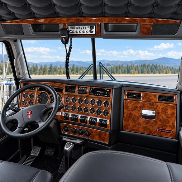 Kenworth W990 Truck- Year 2019-2026 Original Selection kit rivestimento cruscotto e interni 3D
