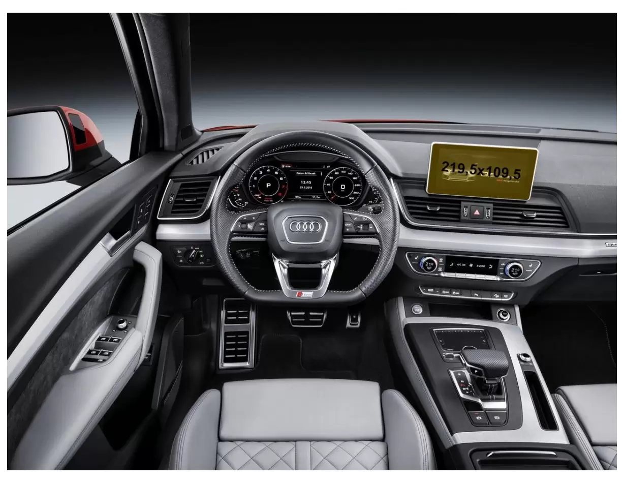 Audi Q5 II (FY) Pre-facelift 2016 - 2019 Multimedia MMI 7" Vetro Protettivo HD trasparente di navigazione Protezione