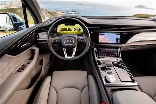 Audi Q7 II (4M) Pre-facelift 2016 - 2019 Digital Speedometer Audi Virtual Cockpit 12" Vetro Protettivo HD trasparente di navigaz
