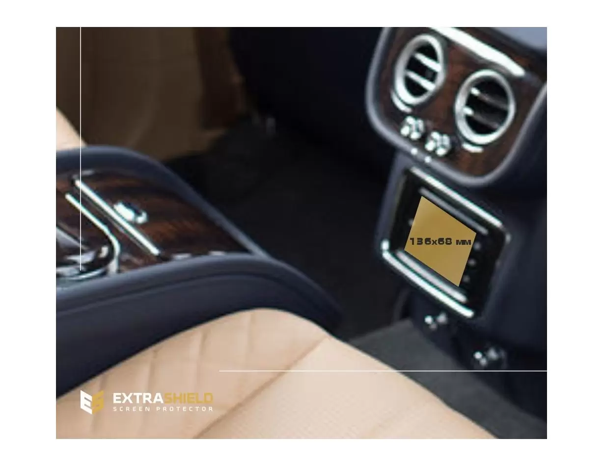 Bentley Bentayga 2016 - 2019 Multimedia 8" Vetro Protettivo HD trasparente di navigazione Protezione