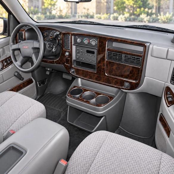GMC Savana 2008-2020 kit rivestimento cruscotto e interni 3D 7 pezzi