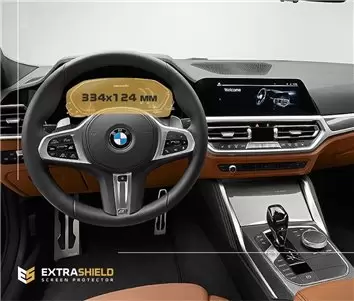 BMW 4 Series (F32) 2017 - 2020 Multimedia NBT 8,8" Vetro Protettivo HD trasparente di navigazione Protezione